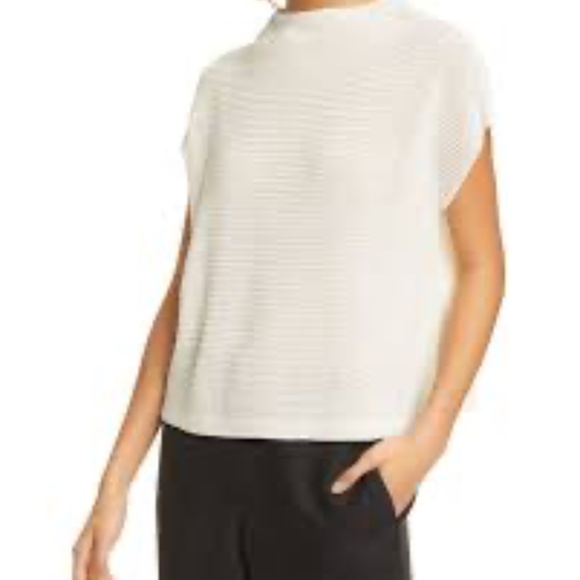 Eileen Fisher Organic Cotton Funnel Neck Boxy Sweater & Cardigan Set L/XL - Picture 10 of 10